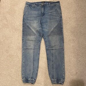Cotton On Men's Distressed Blue Slim Jeans